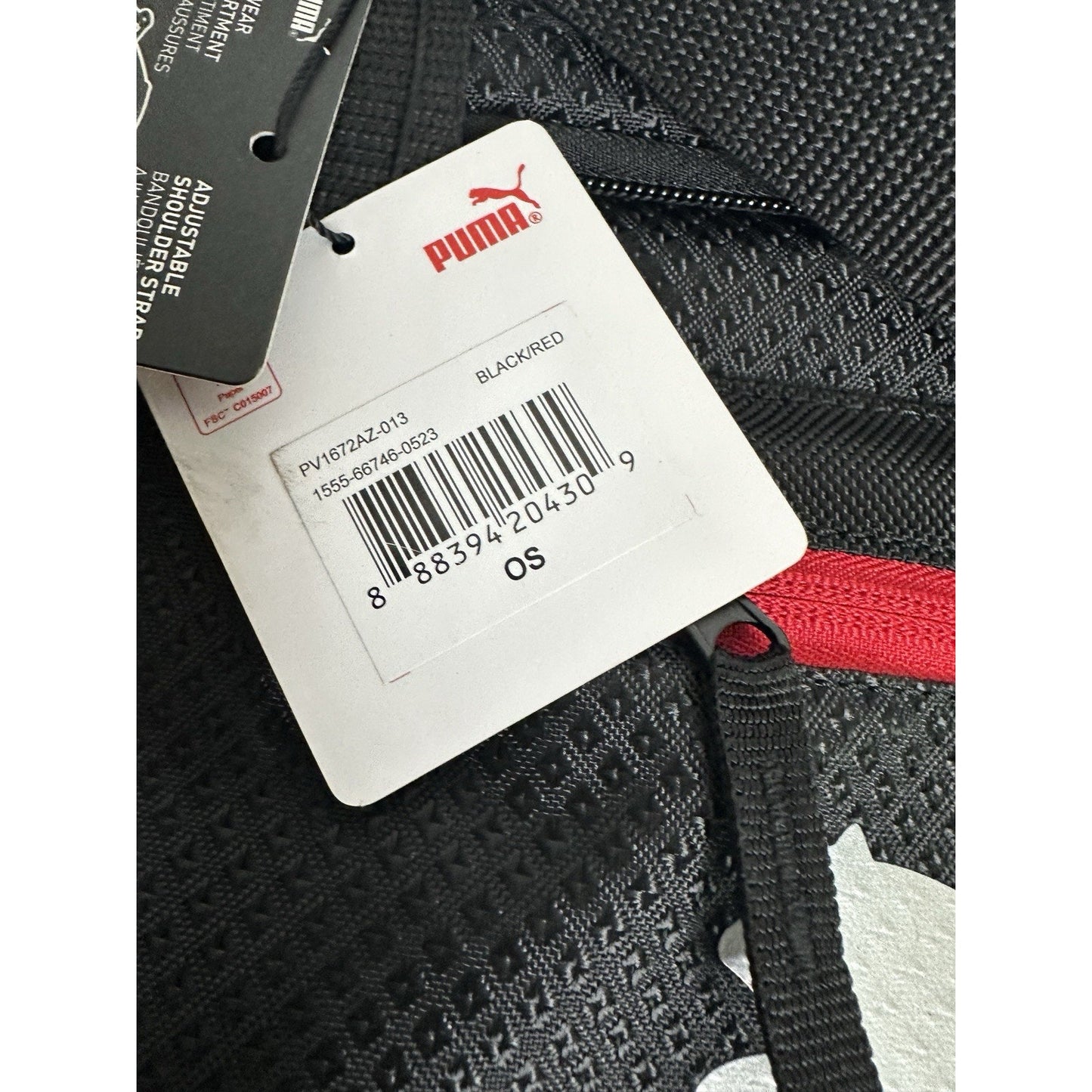 NEW - PUMA Black Unisex Adult Evercat Contender 3.0 Duffel Bag