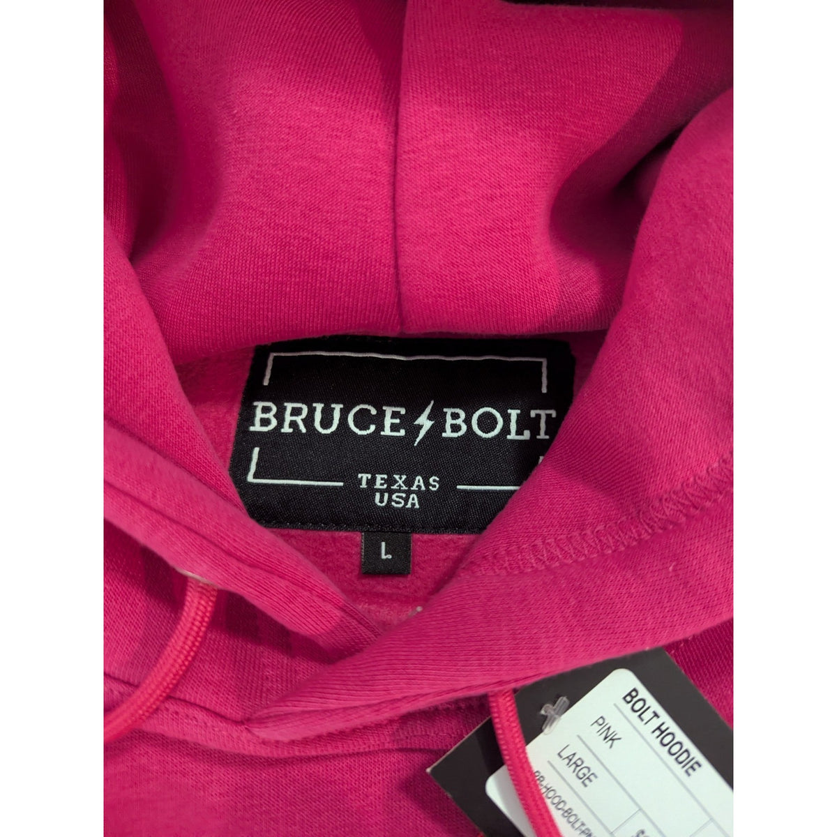 NWT Bruce Bolt Hoodie Pink Size Large NWT