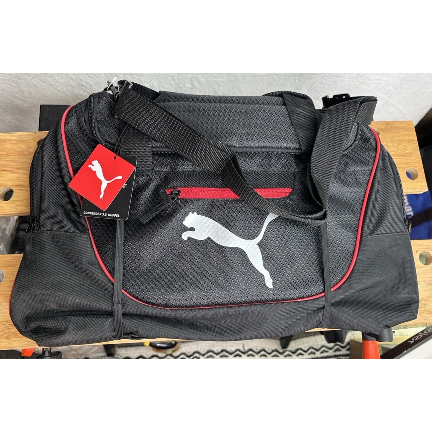 NEW - PUMA Black Unisex Adult Evercat Contender 3.0 Duffel Bag