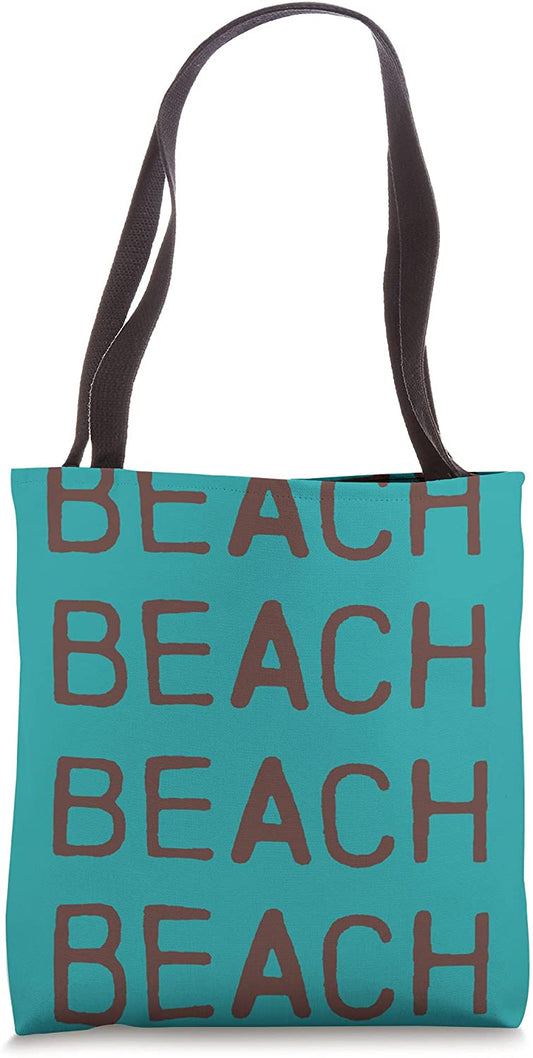 Summer "BEACH" Graphic Tote Bag