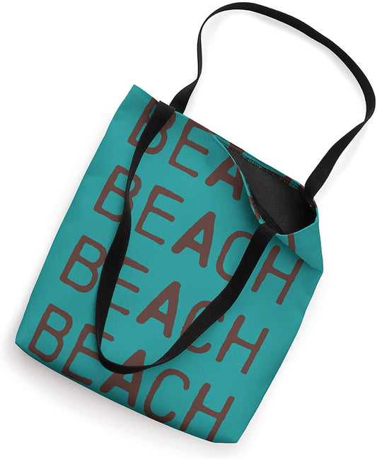 Summer "BEACH" Graphic Tote Bag